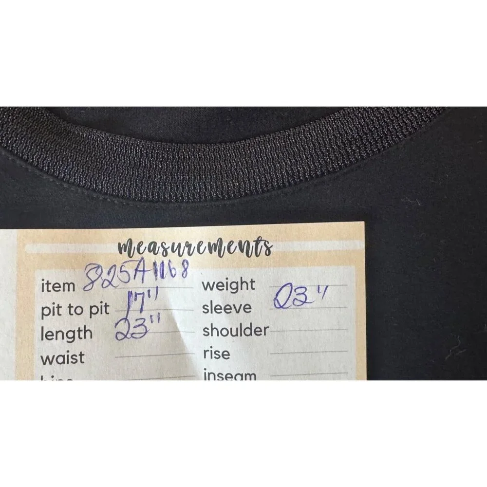 2/$25 Zara W&B Black Small Long Sleeve Top Round Neck Pullover - Picture 7 of 14